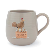 Load image into Gallery viewer, Hen House Lane Belly Mug Farm Fresh Eggs