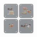 Hen House Lane Set of 4 Coasters