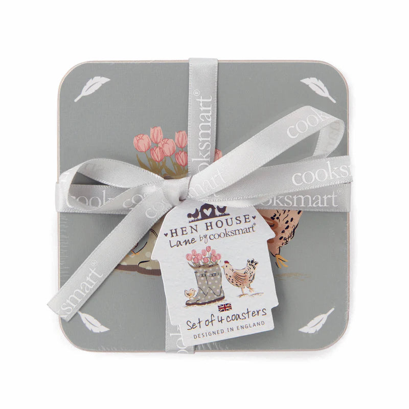 Hen House Lane Set of 4 Coasters