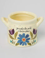 Crock Planter World Better Small