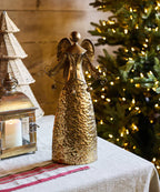 Ellie Angel Holding Bells Gold