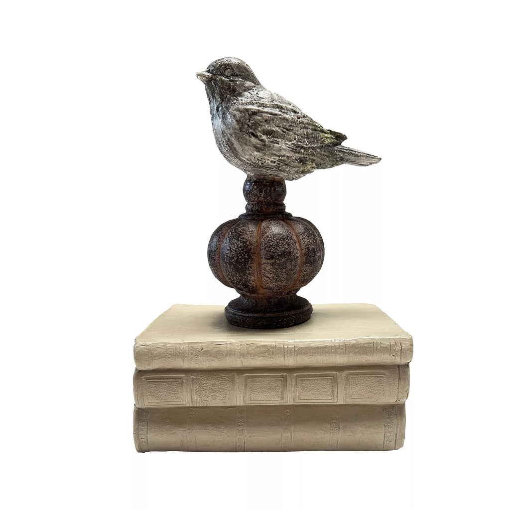 Petite Bird on Base Distressed Rust/Grey