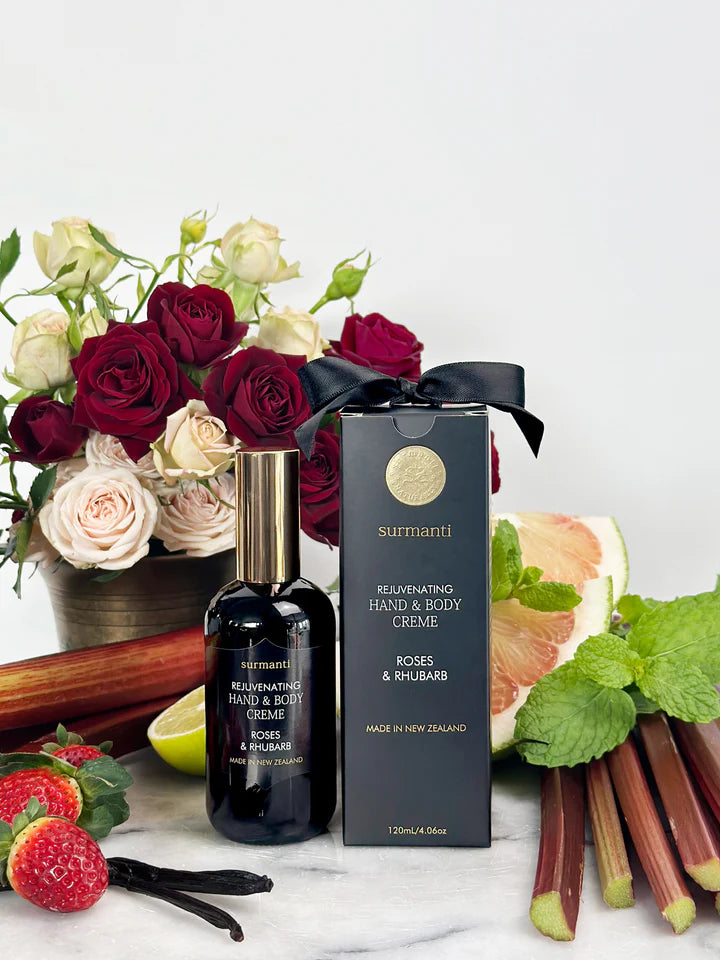Roses & Rhubarb Hand & Body Cream 120ml