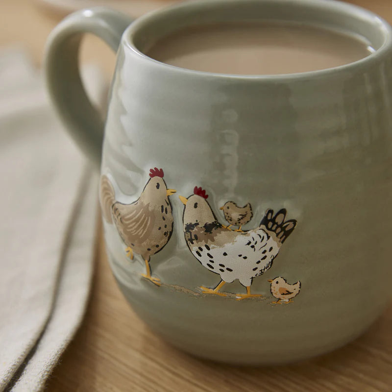 Hen House Lane Belly Mug Happy Family