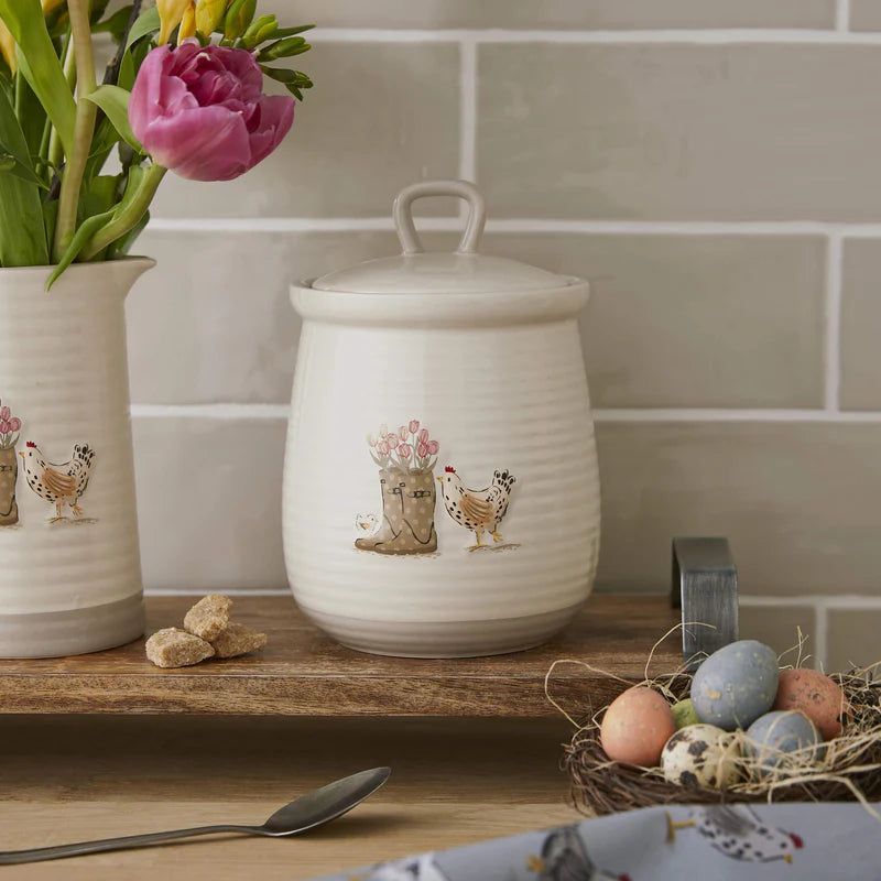 Hen House Lane Canister Wellies & Hens