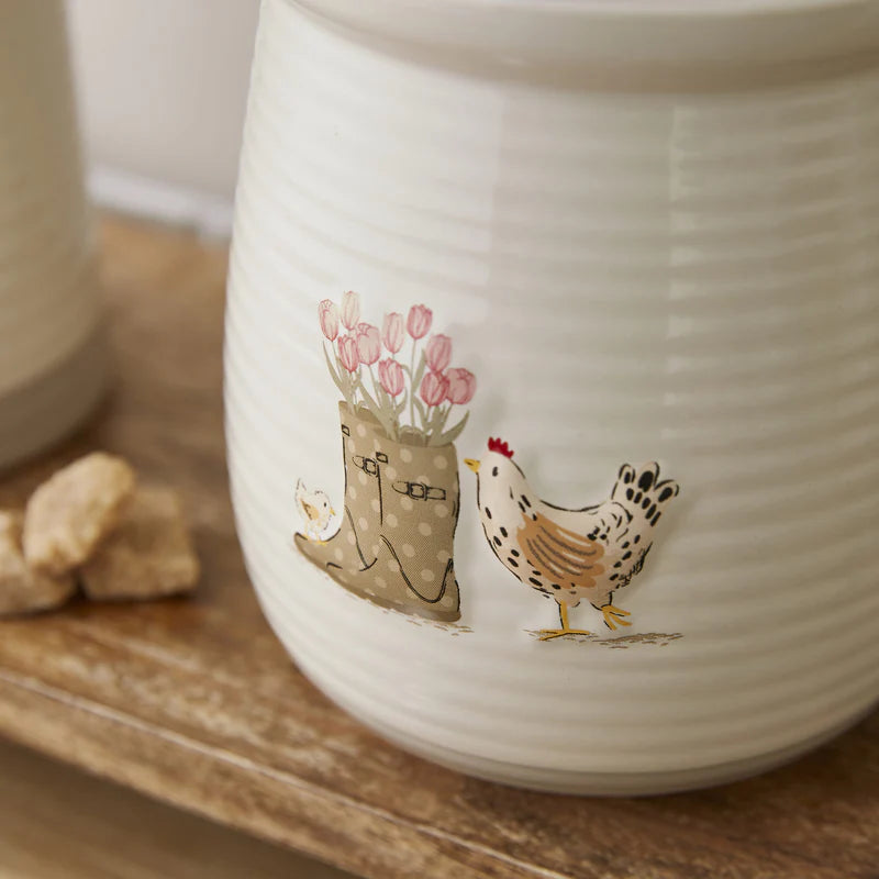 Hen House Lane Canister Wellies & Hens