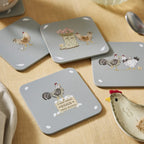 Hen House Lane Set of 4 Coasters
