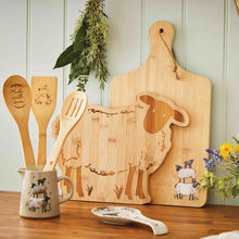 Load image into Gallery viewer, Highland Sheep Set of 3 Bamboo Utensils