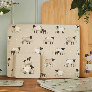 Highland Sheep Set of 4 Coasters