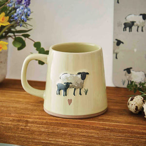 Highland Sheep Reverse Conical Mug Sage