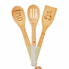 Load image into Gallery viewer, Highland Sheep Set of 3 Bamboo Utensils