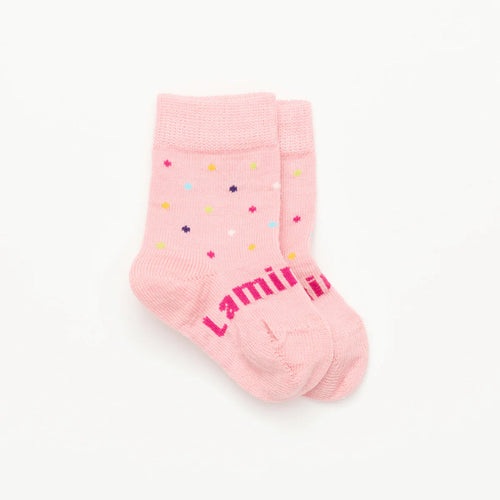 Hundreds & Thousands Merino Wool Crew Baby Socks NB-3m