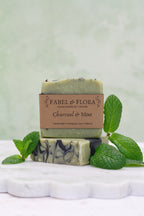 Charcoal and Mint Handcrafted Soaps