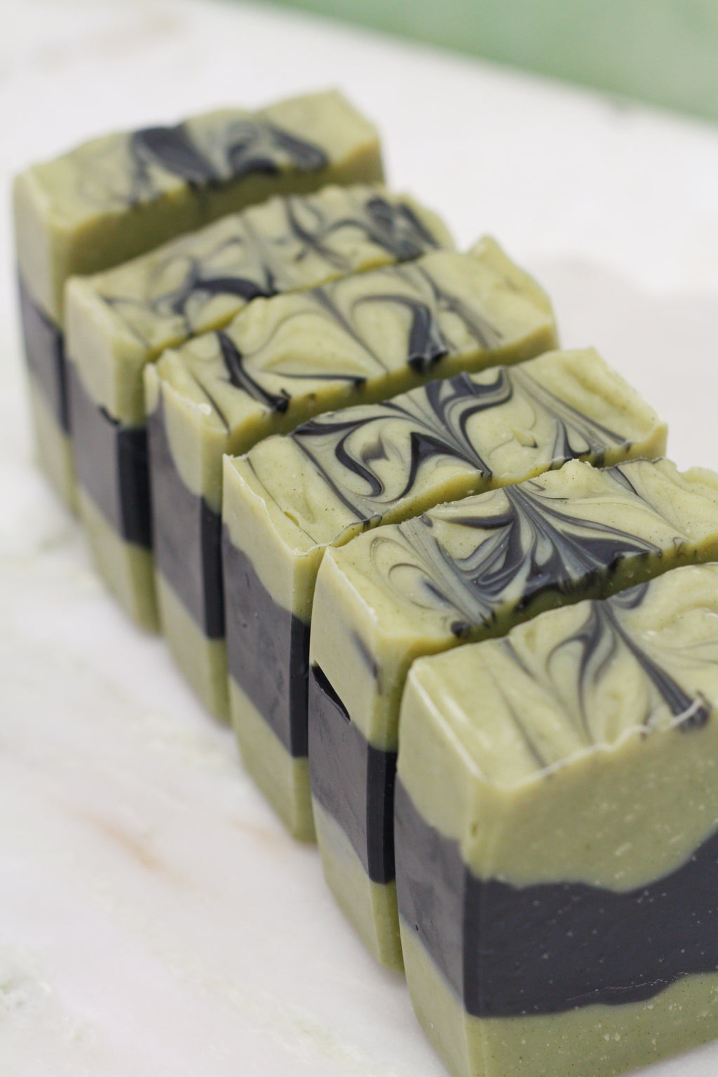 Charcoal and Mint Handcrafted Soaps