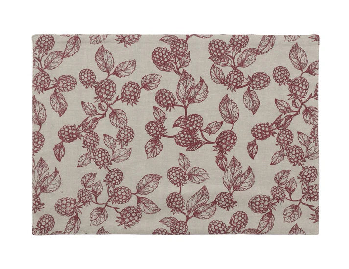 Berry Reversable Placemat Red Set of 4