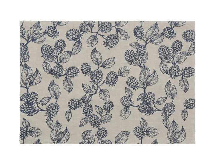 Berry Reversable Placemat Blue Set of 4