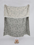 Berry Jacquard Throw Olive