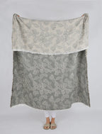 Berry Jacquard Throw Olive