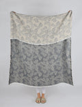 Berry Jacquard Throw Blue