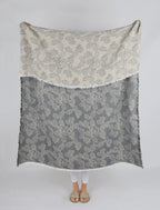 Berry Jacquard Throw Blue