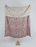 Berry Jacquard Throw Red