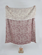 Berry Jacquard Throw Red