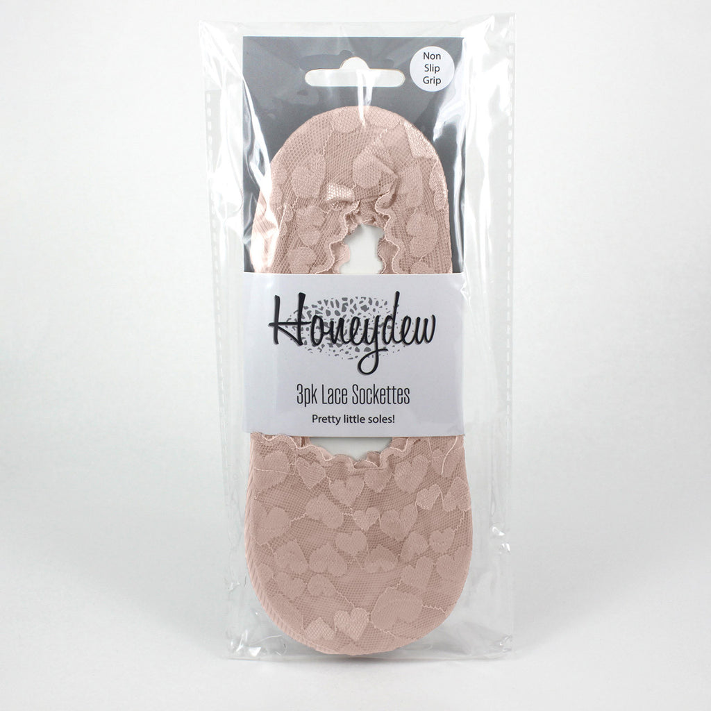 Honeydew Sockette Mix Vintage Blush 3pack