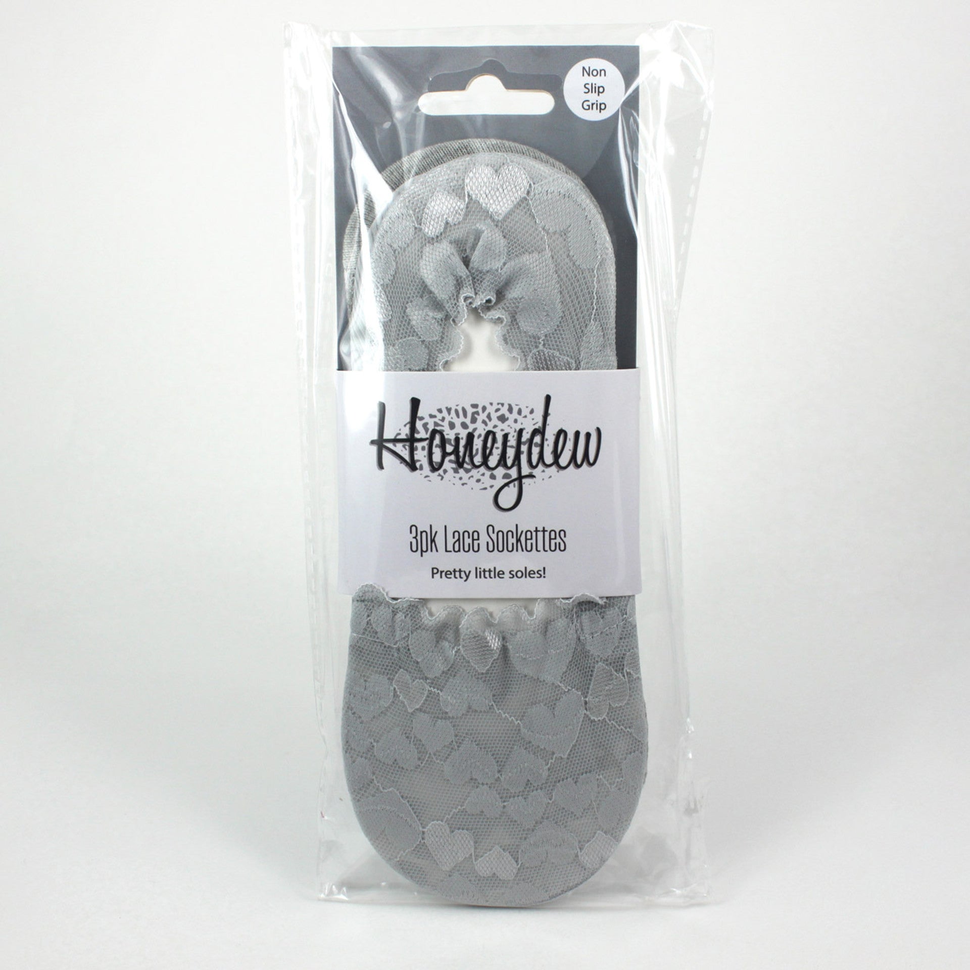 Honey Dew Sockette Mix Soft Silver 3pack