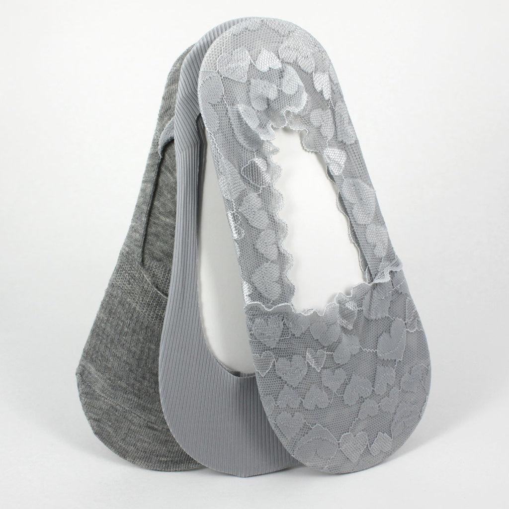 Honey Dew Sockette Mix Soft Silver 3pack