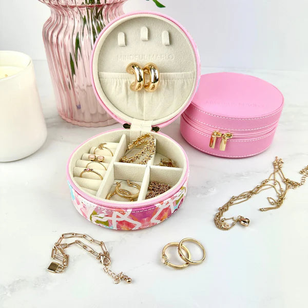 Round Jewellery Case Ivy