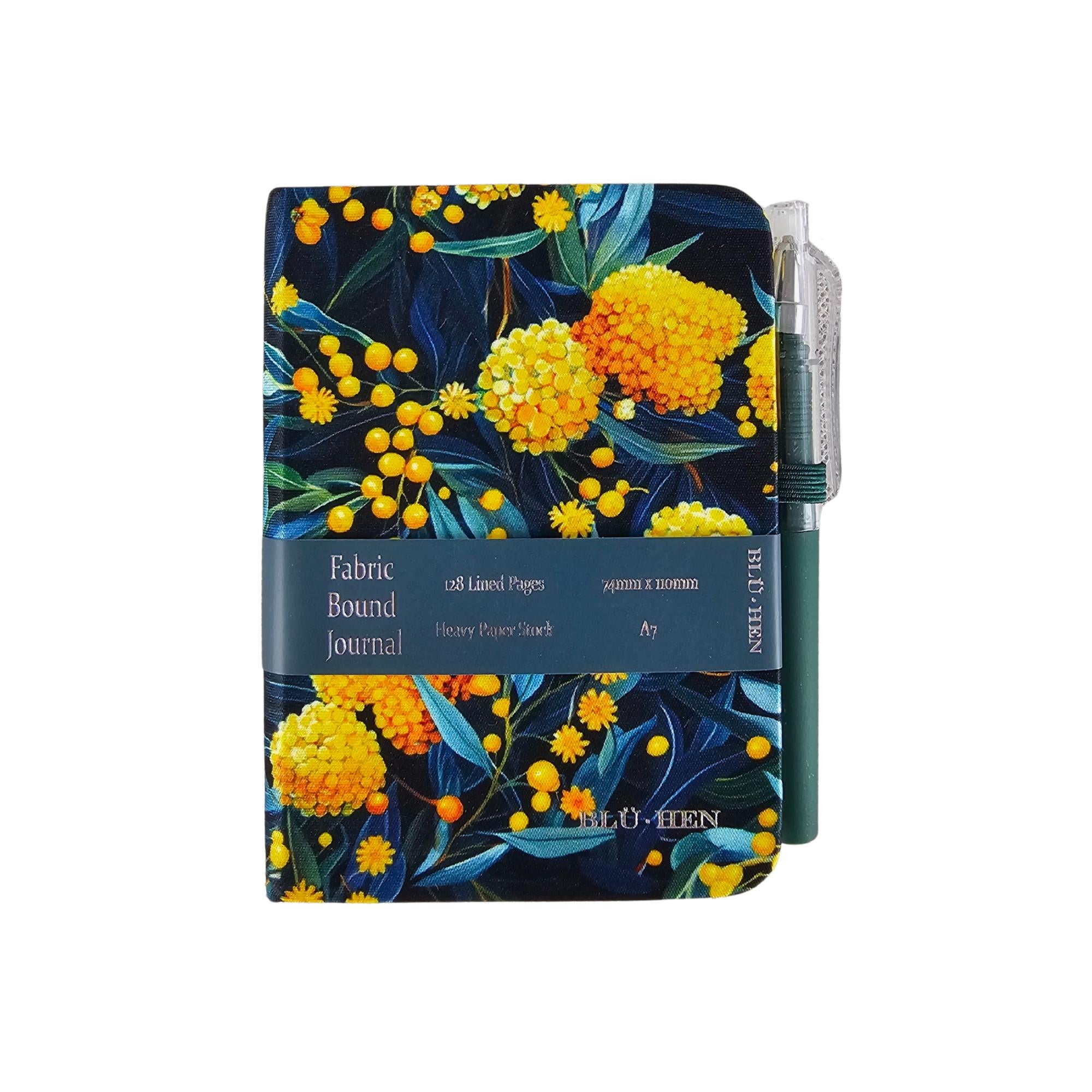 Journal A7 Golden Wattle with Pen