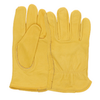 Leather Garden Gloves Yellow Medium