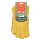 Leather Garden Gloves Yellow Medium