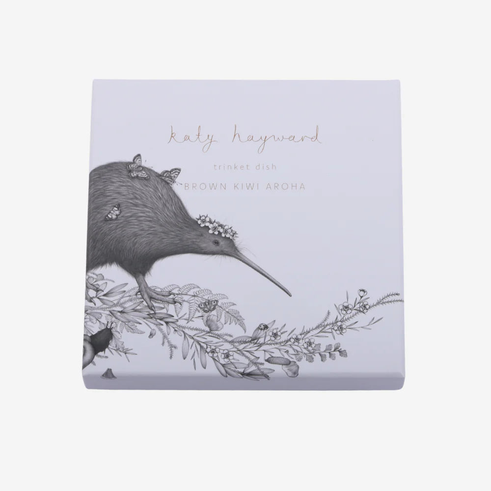 Walking with Aroha Brown Kiwi Trinket