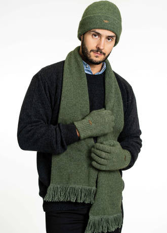 Uni Sex Possum Merino Scarf with Fringe Assorted Colours
