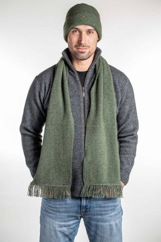 Uni Sex Possum Merino Scarf with Fringe Assorted Colours