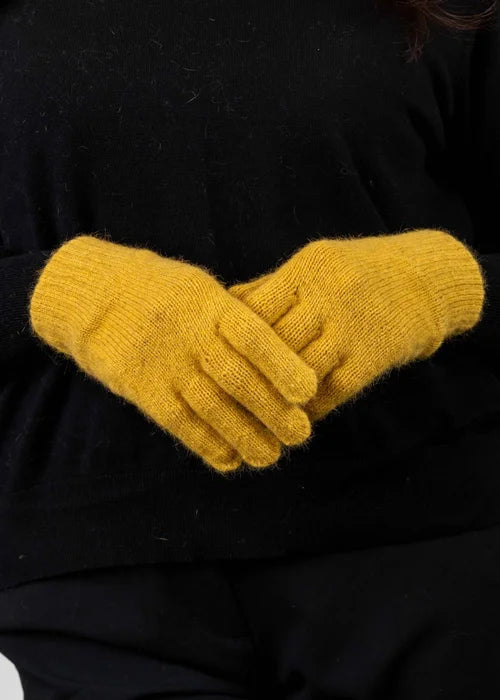 Uni Sex Merino Possum Plain Gloves Assorted Colours