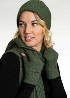 Uni Sex Merino Possum Fingerless Gloves Assorted Colours