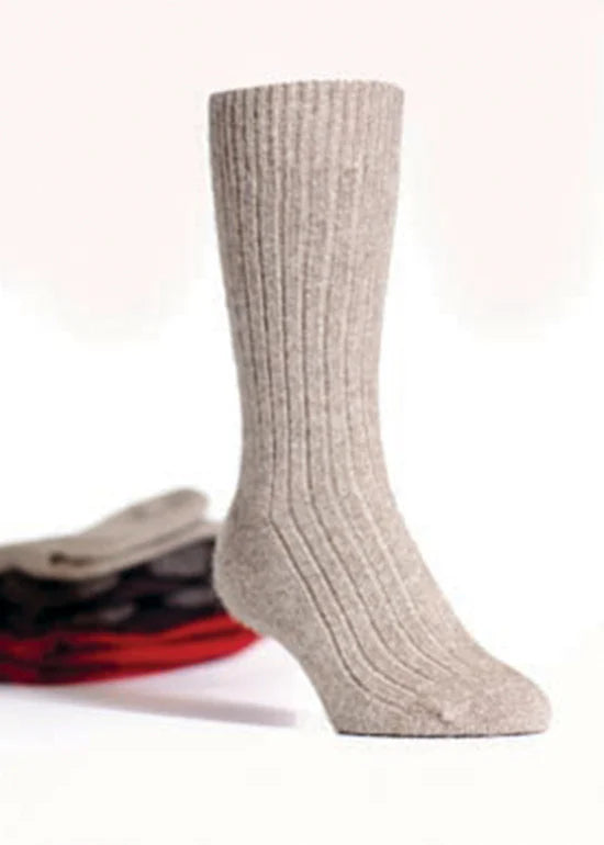 Merino Possum Ribbed Socks Assorted Colours