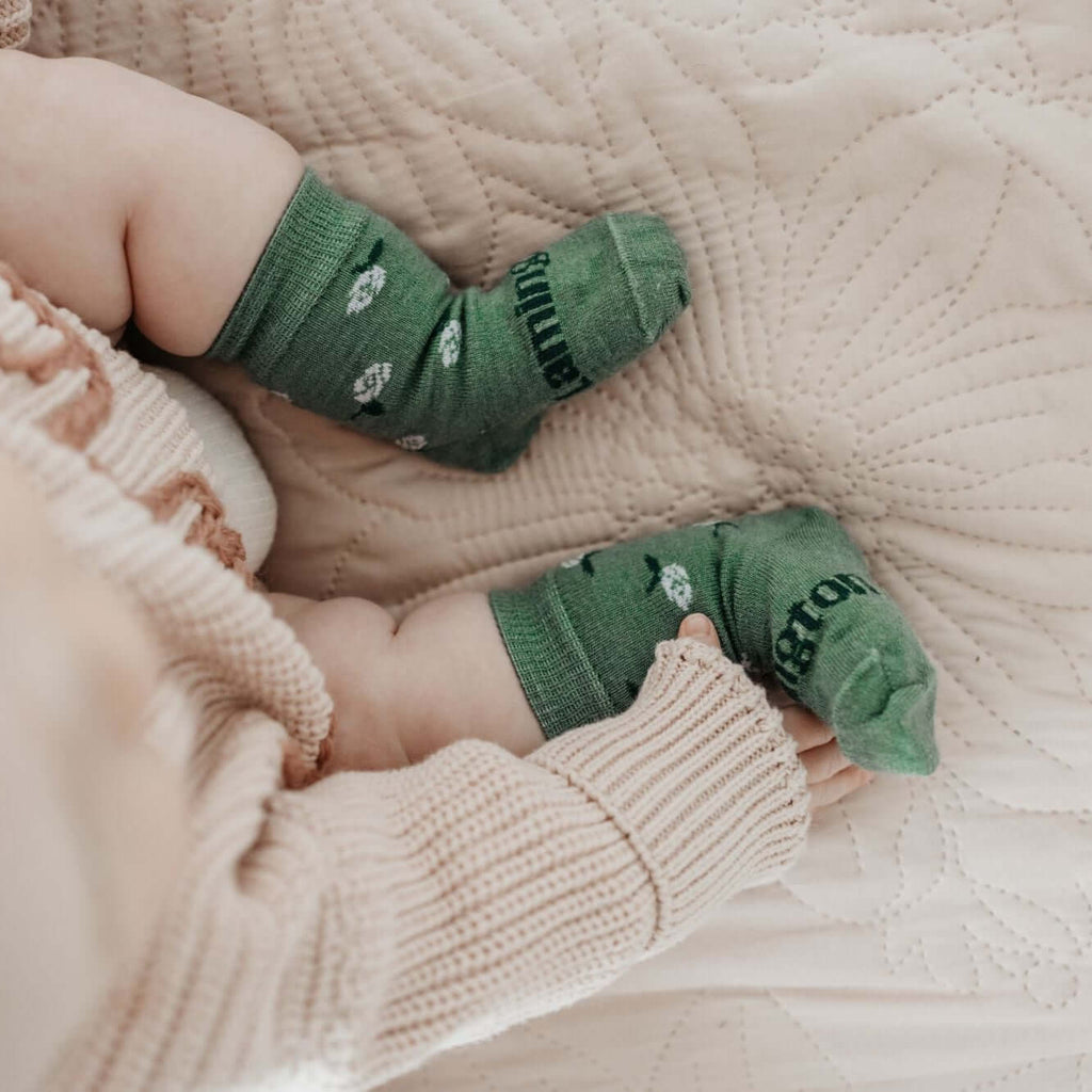 Heather Merino Wool Crew Socks