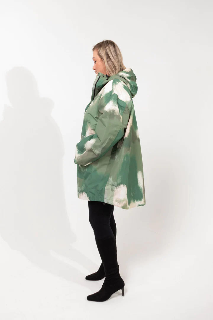 Olive Mist Waterproof Unisex Anorak