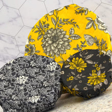 Load image into Gallery viewer, Black and Gold Set of 3 Beeswax Wraps