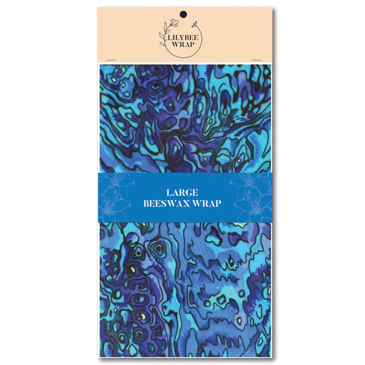 Paua Blue Beeswax Wrap