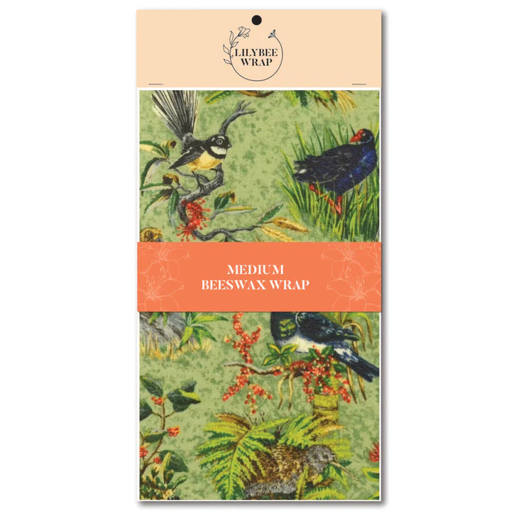 Birds of Aotearoa Medium Beeswax Wrap