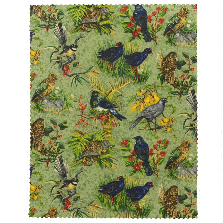 Birds of Aotearoa Medium Beeswax Wrap