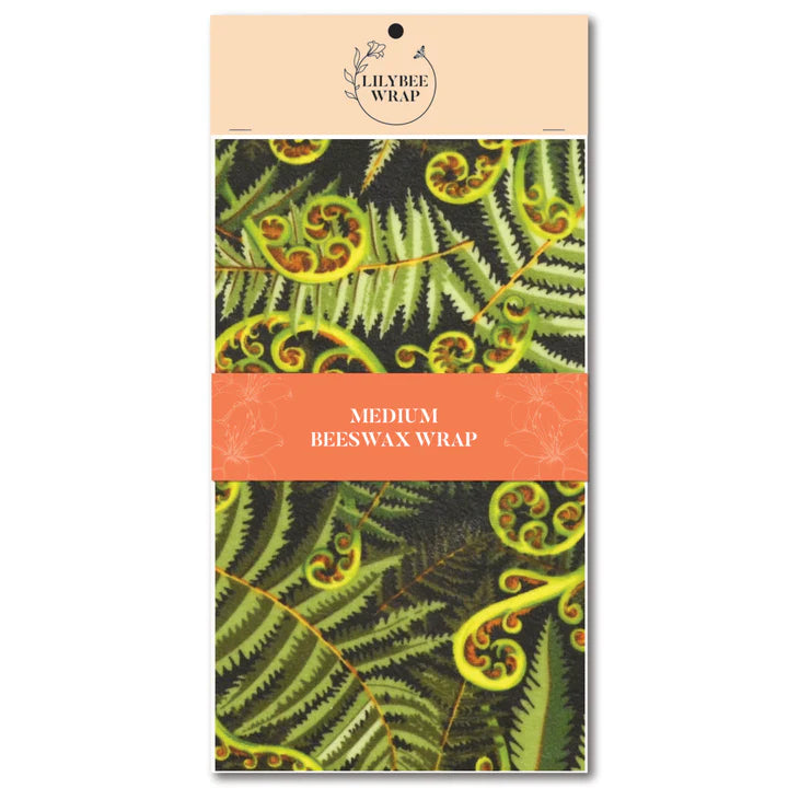 Koru Fronds Med Beeswax Wrap