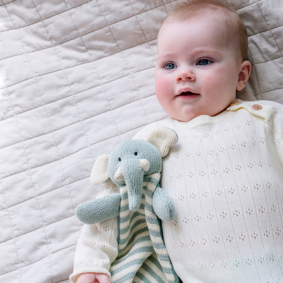 Charlie Stripey Elephant Comforter