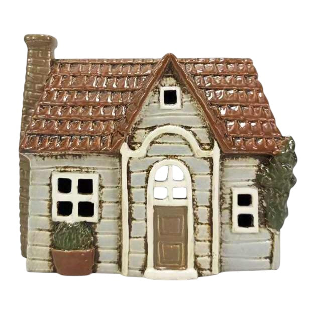 Arched Door Tiled Tealight House 095