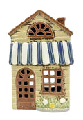 Blue/White Awning Tealight House 098