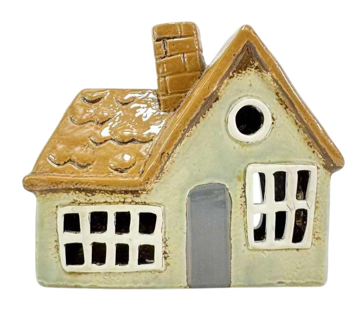Brown Roof Tealight House 099